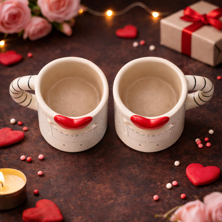 Pocket Heart Coffee Mugs | Set of 2