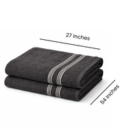 Grey Bath Towel – Soft Cotton Towel | Highly Absorbent & Quick Dry | Premium Bathroom Towel | Skin-Friendly & Durable