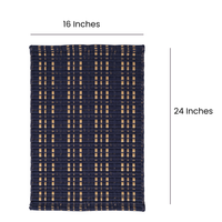 Navy Blue Door Mat – Anti-Skid Floor Mat | Soft & Durable Bathroom/Kitchen Mat | Quick Dry & Absorbent Rug | Non-Slip Entryway Mat for Home