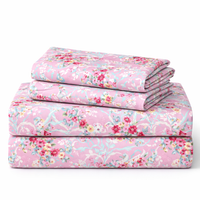 Pink Floral Bedsheet with 2 Pillow Covers – Queen Size (90 x 100 Inches) | Soft Cotton Bedsheet |