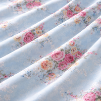 Blue Floral Bedsheet with 2 Pillow Covers – Queen Size (90 x 100 Inches) | Soft Cotton Bedsheet