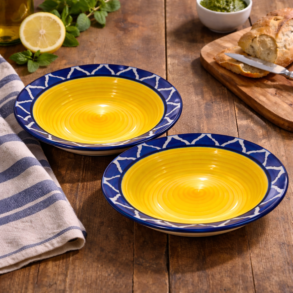 Rangrez | Pasta Plate | 8 inch | Set of 2