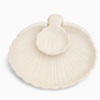 Ivory Shell Ceramic Serving Dish | Set of 1