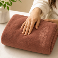 Athena Home Premium Cotton Bath Towel | Ultra Soft, Super Absorbent & Quick Dry | Plush Luxury Bathroom Towel | Terracotta | Set of 1