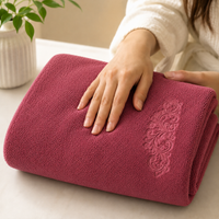 Athena Home Premium Cotton Bath Towel | Ultra Soft, Super Absorbent & Quick Dry | Plush Luxury Bathroom Towel | Wine | Set of 1