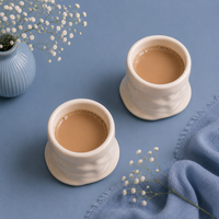 Athena Home Ceramic Sack Coffee Mug Set of 2 | 300 ml