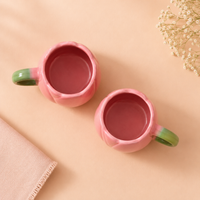 Athena Home Tulip Ceramic Coffee Mug Set of 2
