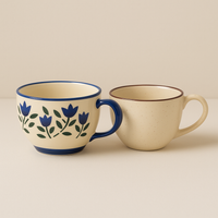 Athena Home Coffee Combo Ceramic Coffee Mug  (700 ml, Pack of 2)