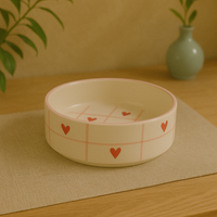 Ceramic Heart Cross Plate – Handcrafted Snack & Dessert Plate