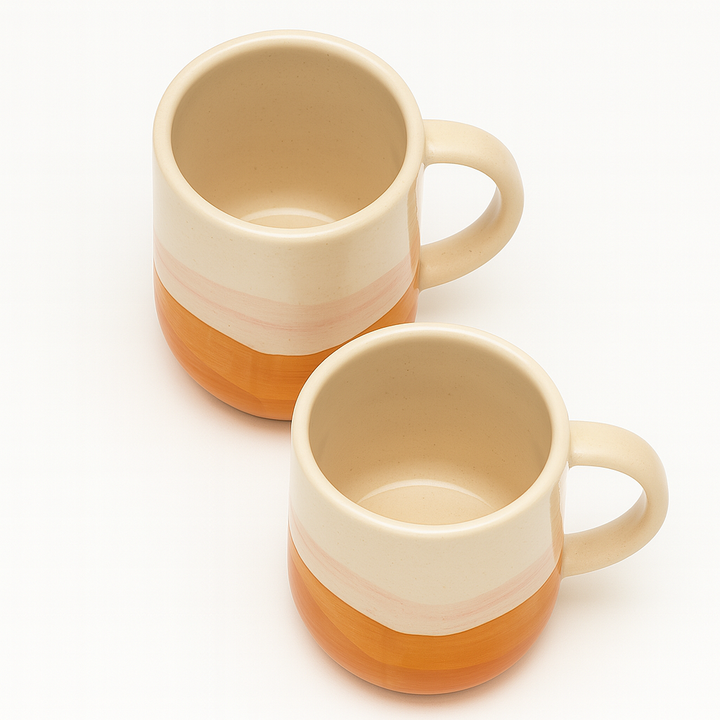 Handcrafted Sunset Ceramic Mug | Designer Coffee & Tea Cup | Premium Ceramic Drinkware by Athena Home
