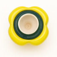 Handcrafted Bell Pepper Ceramic Container with Lid | Yellow Storage Jar for Kitchen & Home Décor