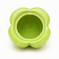 Handcrafted Green Bell Pepper Ceramic Container with Lid | Decorative Kitchen Storage Jar