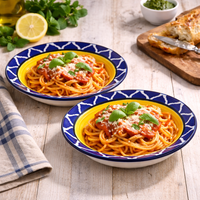 Rangrez | Pasta Plate | 8 inch | Set of 2