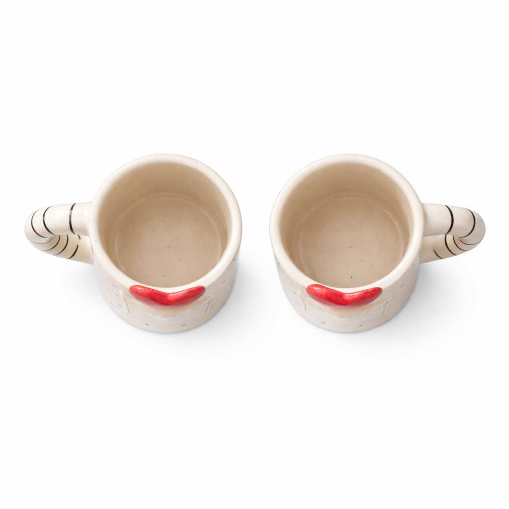 Pocket Heart Coffee Mugs | Set of 2