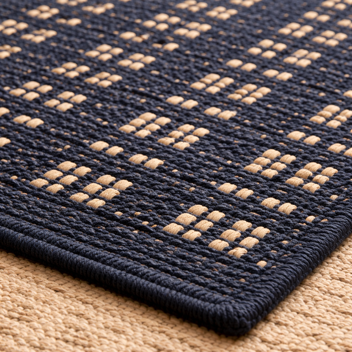 Navy Blue Door Mat – Anti-Skid Floor Mat | Soft & Durable Bathroom/Kitchen Mat | Quick Dry & Absorbent Rug | Non-Slip Entryway Mat for Home