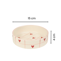 Ceramic Heart Cross Plate – Handcrafted Snack & Dessert Plate