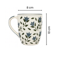 Urban Flora | Grey Ceramic Mugs | Set of 2