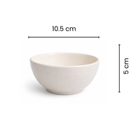 Ivory Ceramic Bowl Set of 2 | Minimalist Serving Bowls