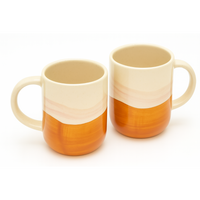 Handcrafted Sunset Ceramic Mug | Designer Coffee & Tea Cup | Premium Ceramic Drinkware by Athena Home